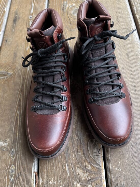 Cole Haan 4.Zerogrand Brown Leather Lace Up Explore Boot Waterproof - Men\'s 9.5M main image 9